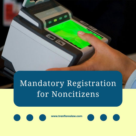 New Mandatory Alien Registration: What You Need to Know
