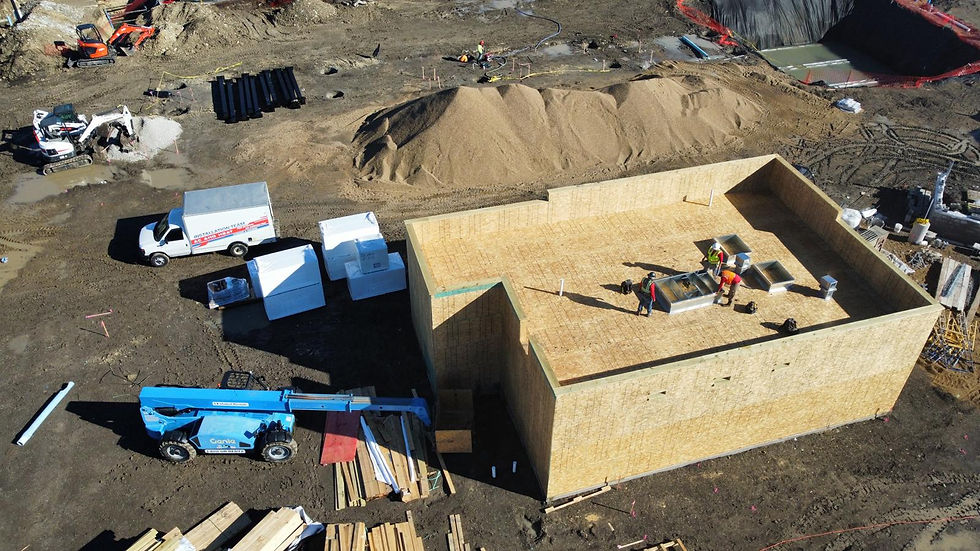 Progress Update: Framing Completed for Walmart Fuel Station in Plano, TX by Jabes Constructors INC and EM Building Contractors LLC