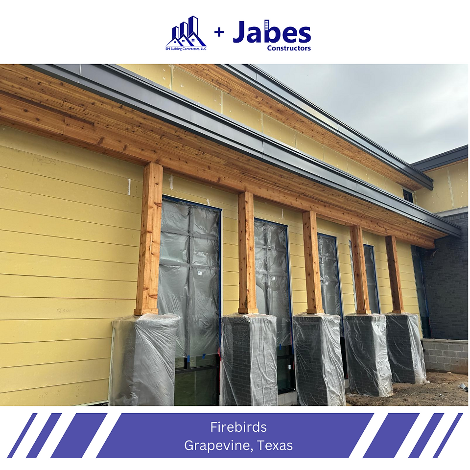 Firebirds, Grapevine - Jabes Constructors - EM Building Contractors - Wood framing