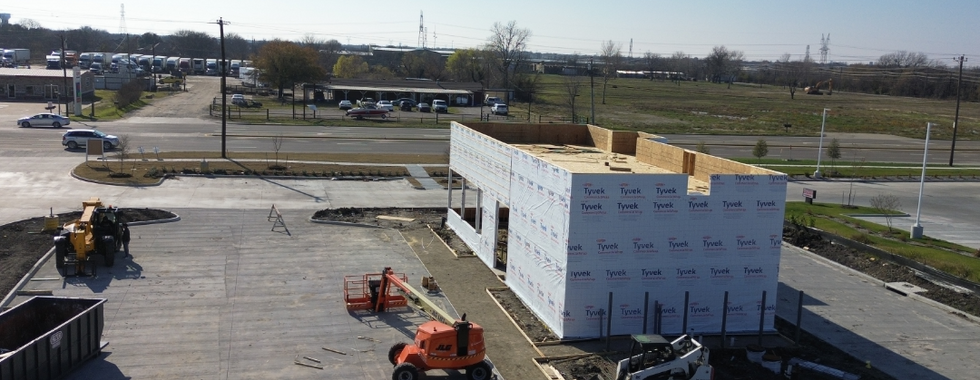 Starbucks, Wylie - Jabes Constructors - EM Building Contractors - Commercial Wood Framing