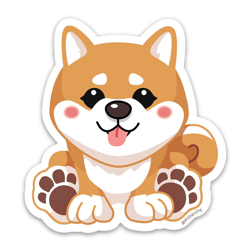 Shiba Red Die-cut