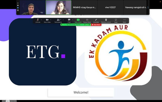 ETG was invited to speak at an EKA workshop virtually, with parents/guardians required to accompany minors.