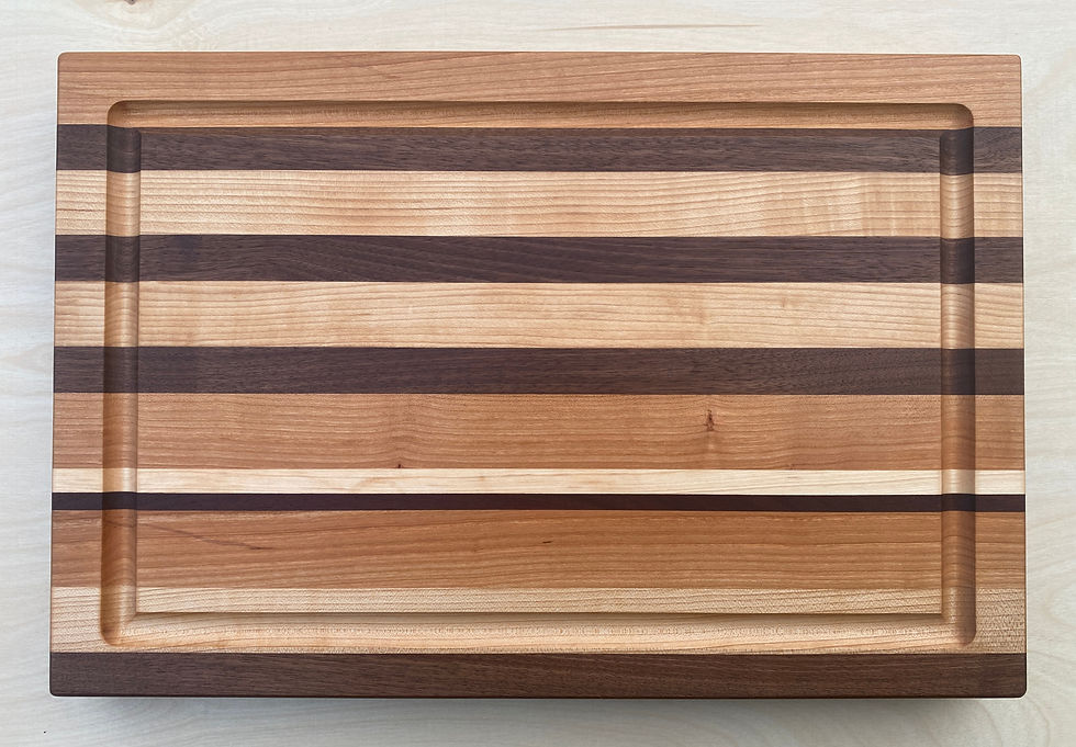 Thumbnail: Cutting Board with Juice Groove and Handles, Edge Grain, 19x13x1.5"