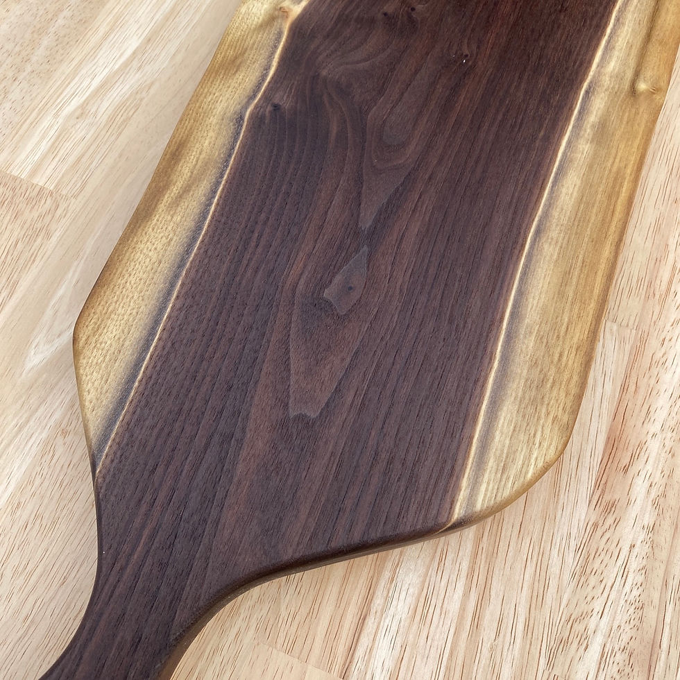 Thumbnail: Live Edge Black Walnut Charcuterie Board w/ Handle