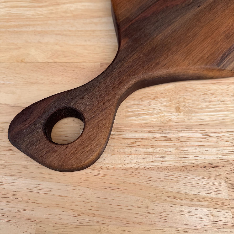 Thumbnail: Live Edge Black Walnut Charcuterie Board W/ Handle