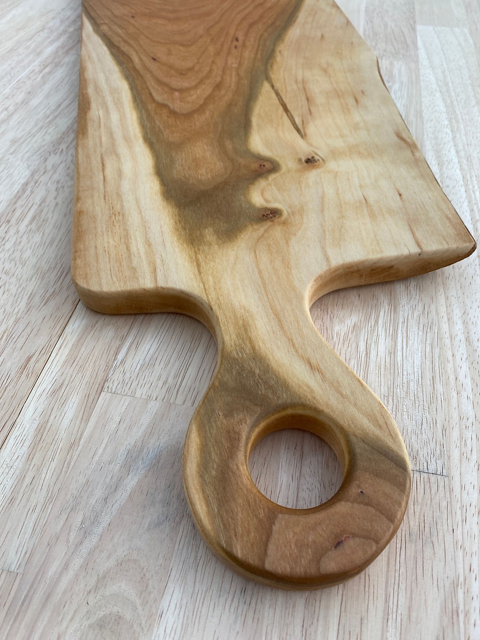 Thumbnail: Live Edge Cherry Charcuterie Board With Handle