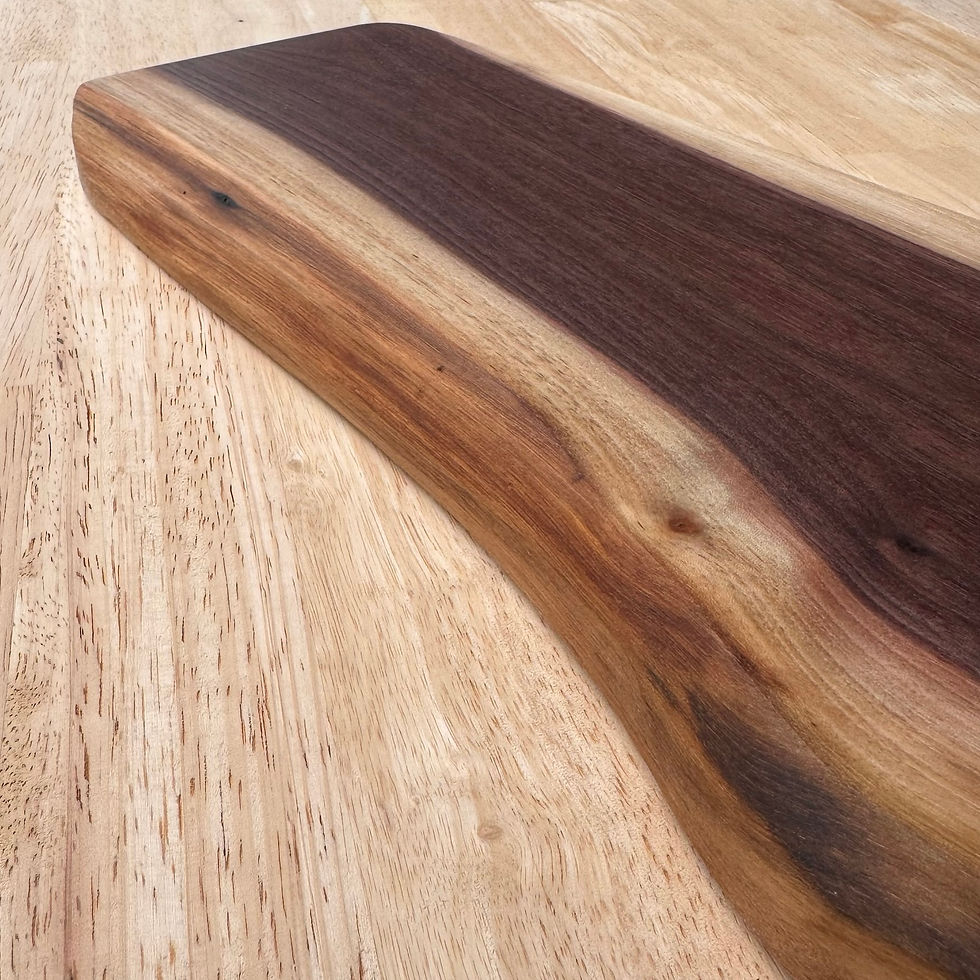 Thumbnail: Live Edge Black Walnut Charcuterie Board W/ Handle