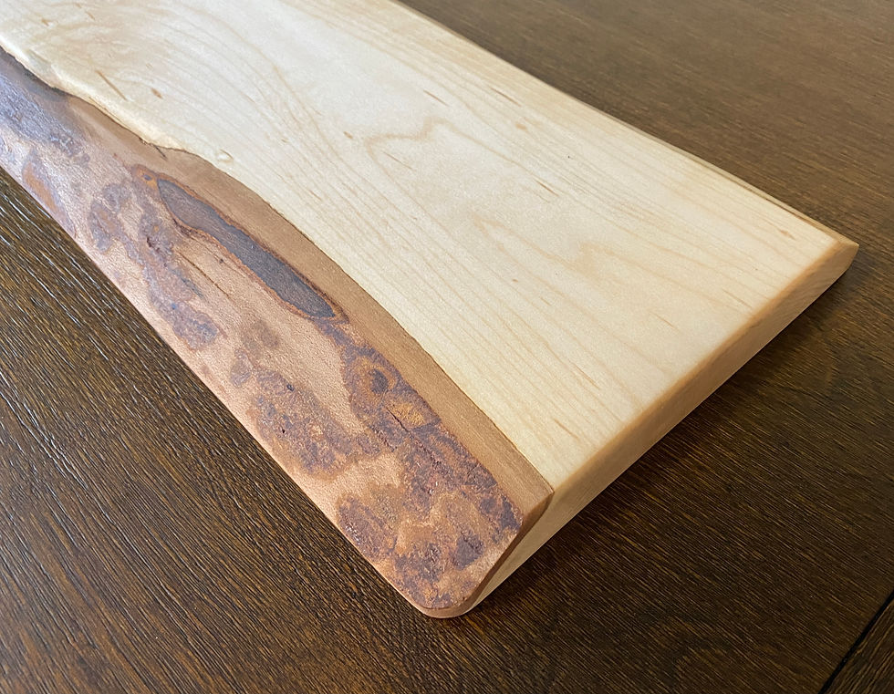 Thumbnail: Live Edge Maple Charcuterie Board With Handle