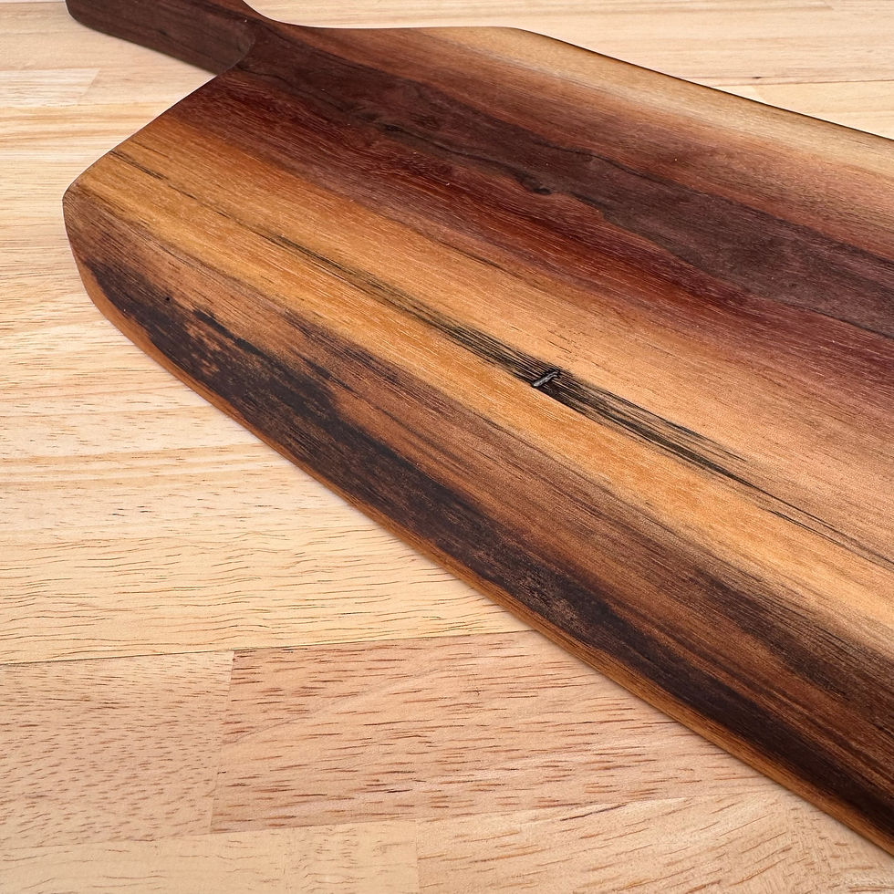 Thumbnail: Live Edge Black Walnut Charcuterie Board W/ Handle