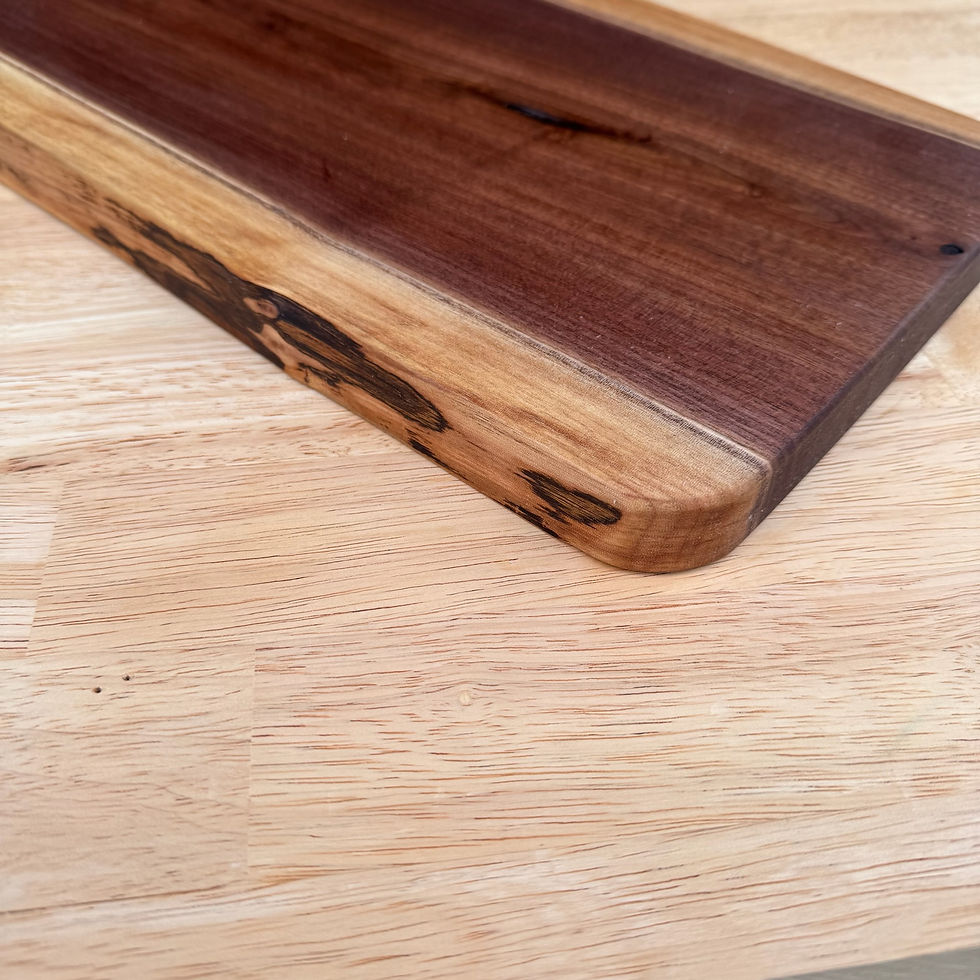 Thumbnail: Live Edge Black Walnut Charcuterie Board W/ Handle