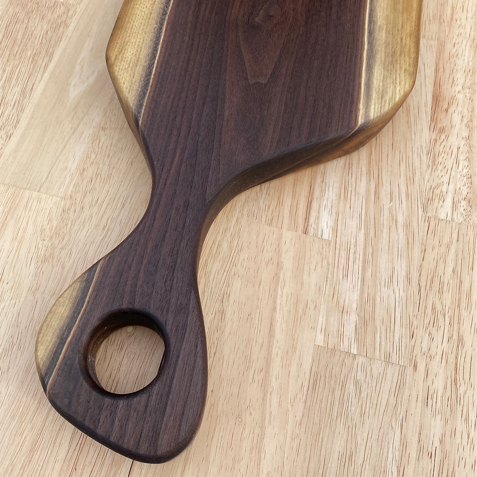 Thumbnail: Live Edge Black Walnut Charcuterie Board w/ Handle