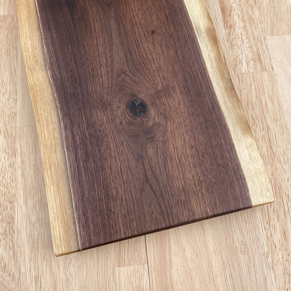 Thumbnail: Live Edge Black Walnut Charcuterie Board w/ Handle