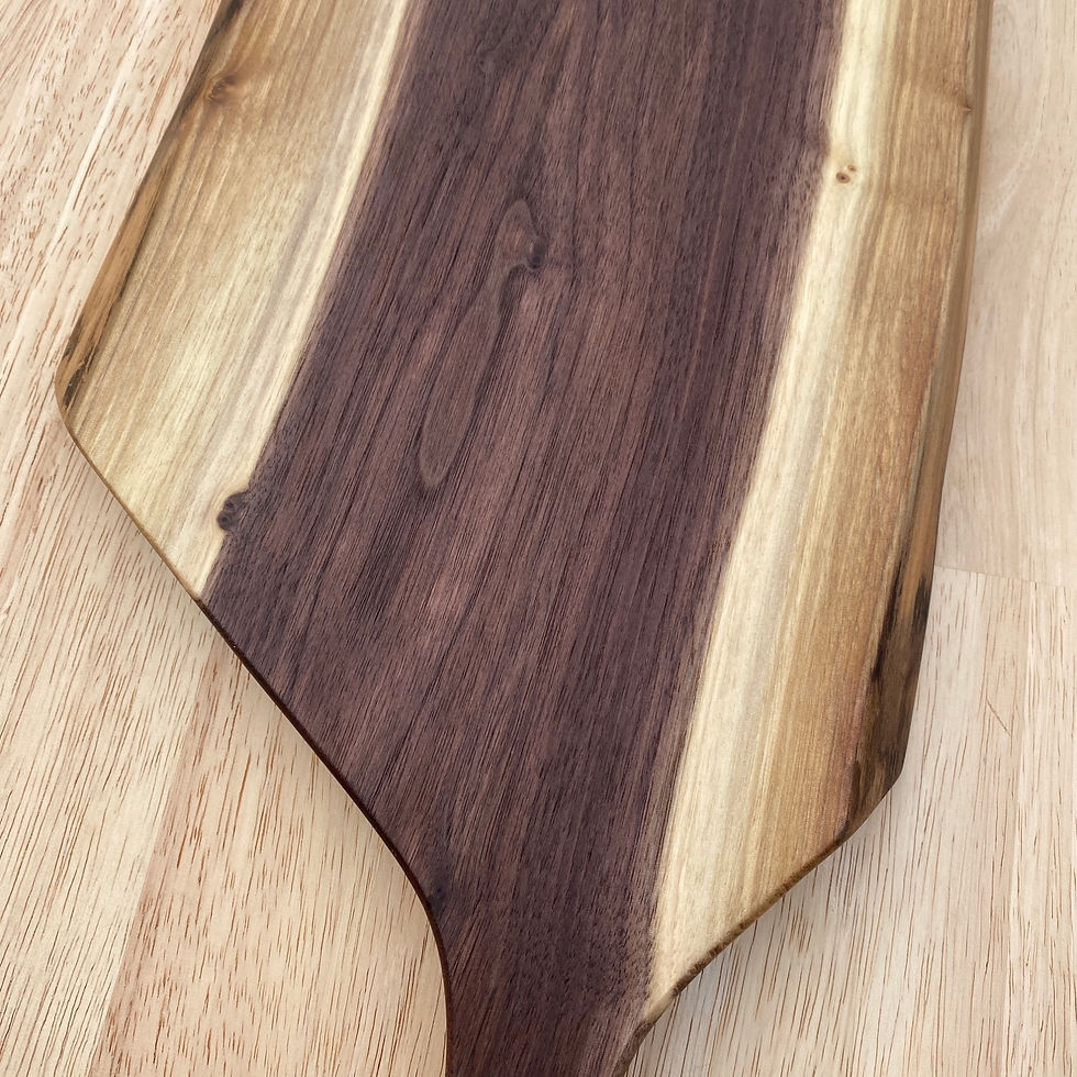 Thumbnail: Live Edge Black Walnut Charcuterie Board w/ Handle