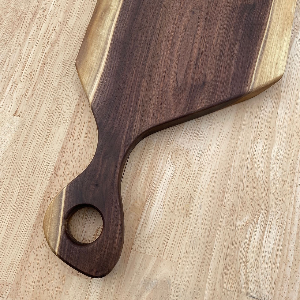 Thumbnail: Live Edge Black Walnut Charcuterie Board w/ Handle