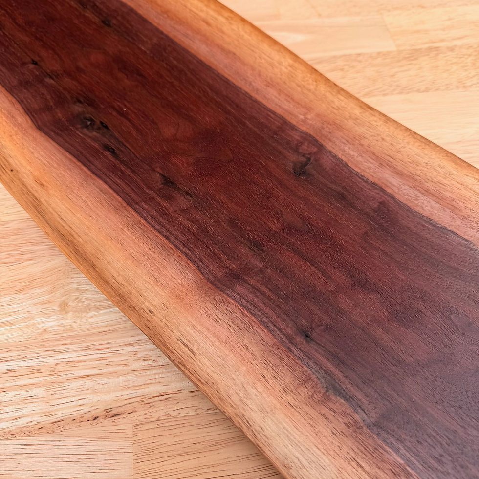 Thumbnail: Live Edge Black Walnut Charcuterie Board W/ Handle