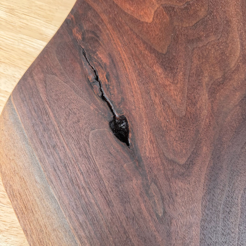 Thumbnail: Live Edge Black Walnut Charcuterie Board W/ Handle