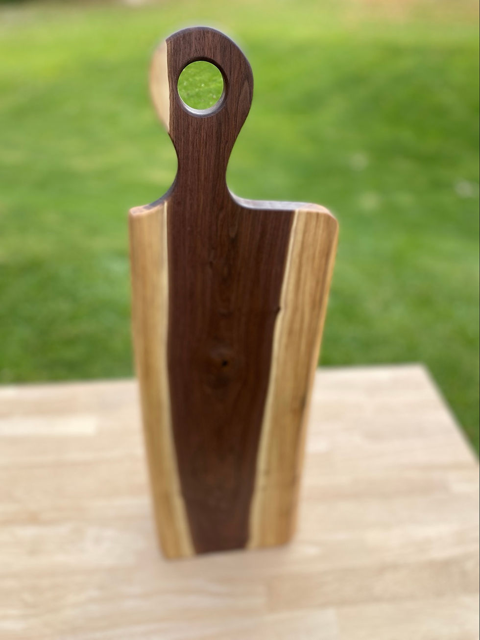 Thumbnail: Live Edge Black Walnut Charcuterie Board w/ Handle