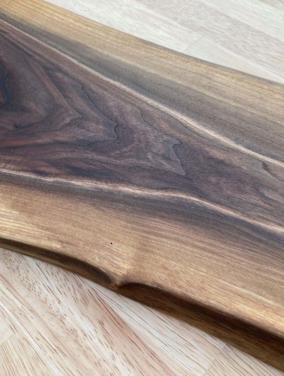 Thumbnail: Large Live Edge Black Walnut Charcuterie Board With Handle