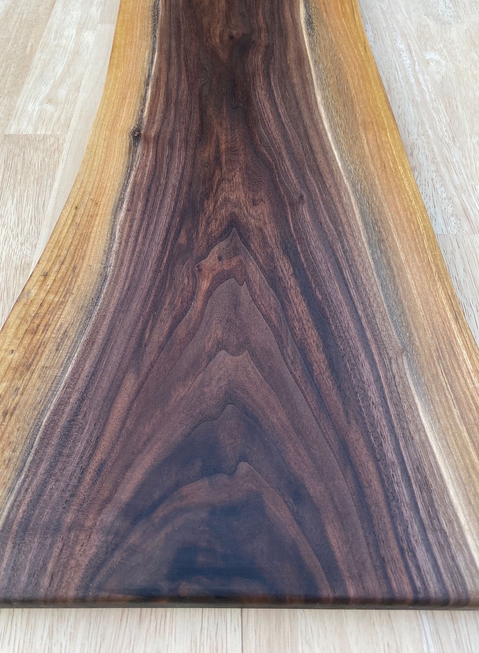 Thumbnail: Large Live Edge Black Walnut Charcuterie Board With Handle