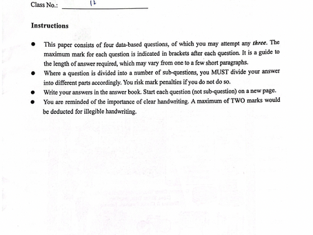 【2022-2023】保良局顏寶鈴書院 (Form 5 Final Examination)