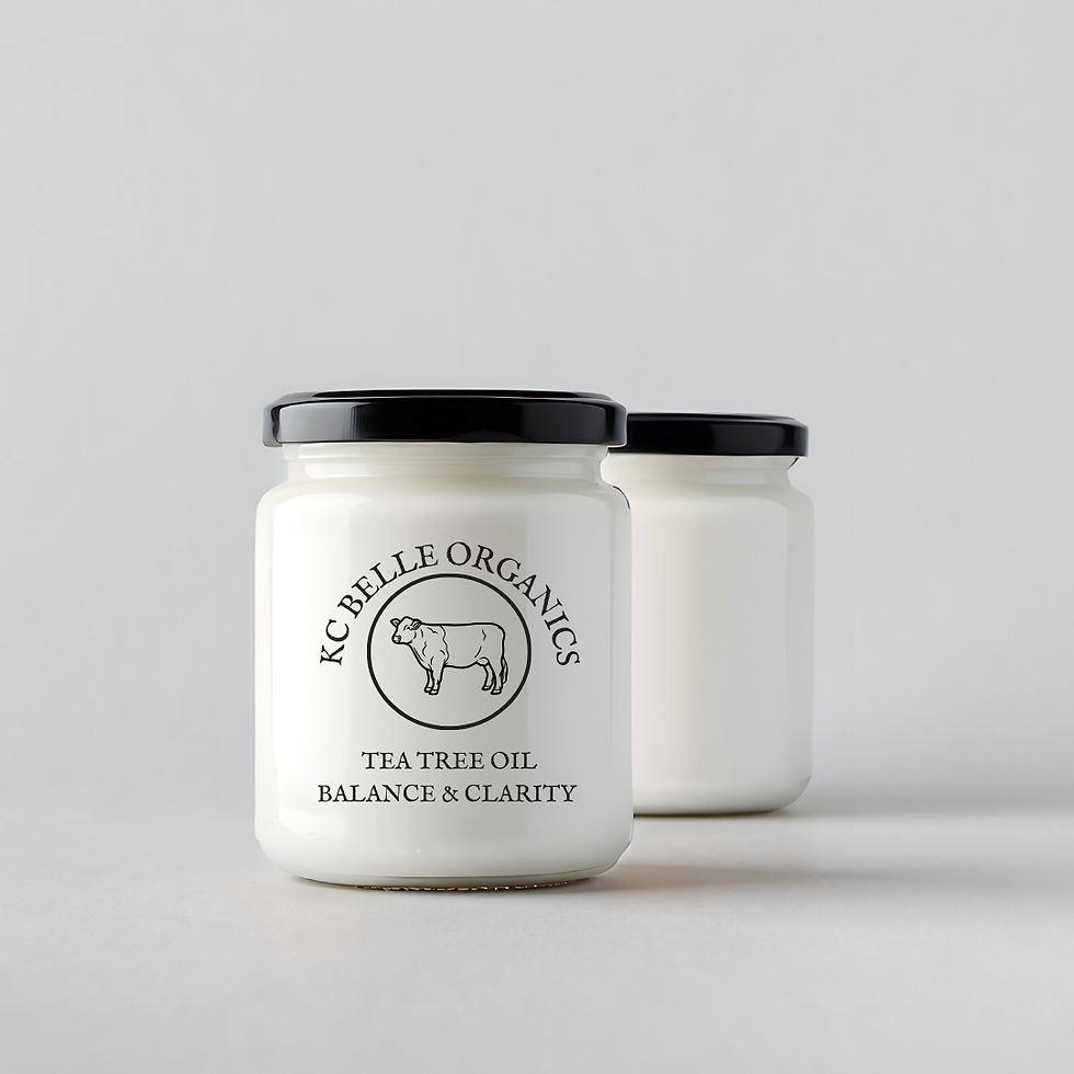 KC Belle Organics Whipped Beef Tallow Face Cream,Tea Tree