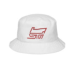 Embroidered STI Logo Bucket Hat — Racing Streetwear Sun Hat