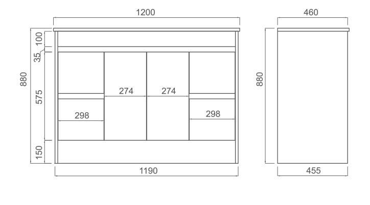 Thumbnail: NAGA - LEGNA GLOOR STANDING CABINET