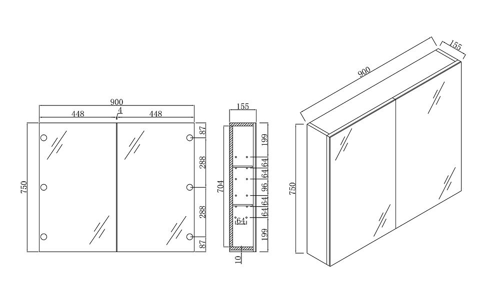 Thumbnail: NAGA - MIRROR CABINET
