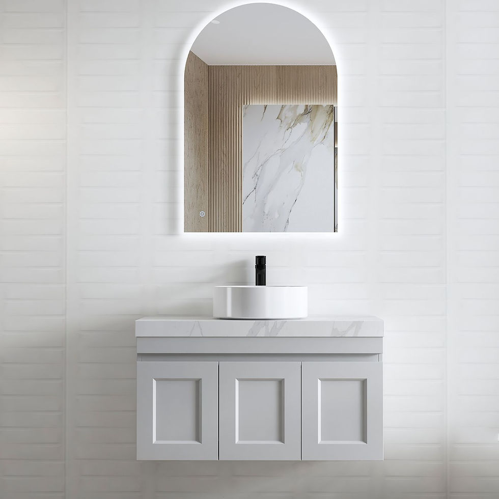 Thumbnail: OTTI - SATIN WHITE HAMPTON MARK II WALL HUNG VANITY