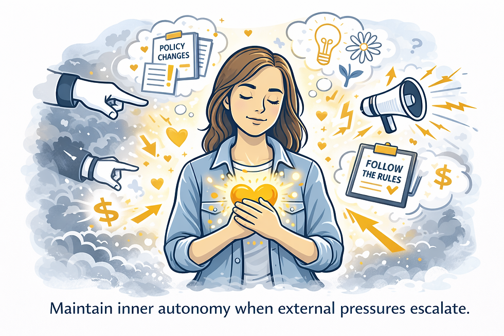 maintain inner guidance and autonomy