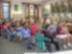 Audience members listening intently during The Friends' special 2006 event with Greetings from E Street author Robert Santelli at Asbury Park Public Library - photo courtesy of Bob Crane - used with permission