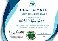 Deep Tissue massage Certificate