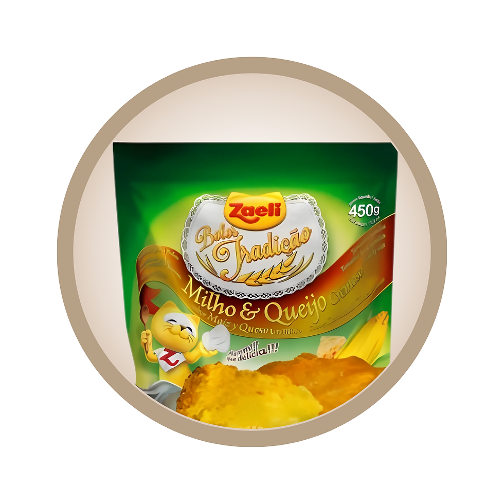 Embalagem de mistura para bolo Zaeli sabor milho