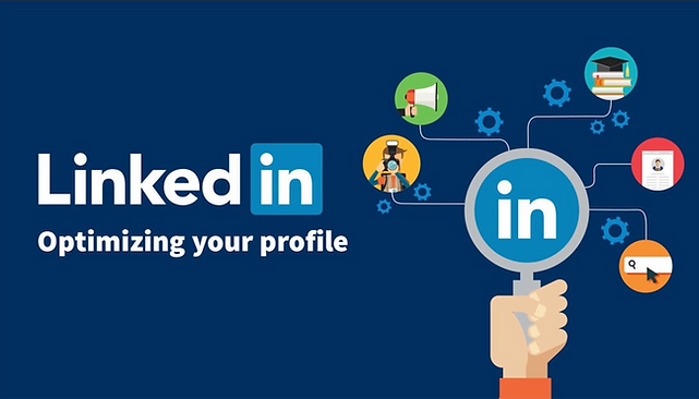 LinkedIn Optimization with different profile elements depicted