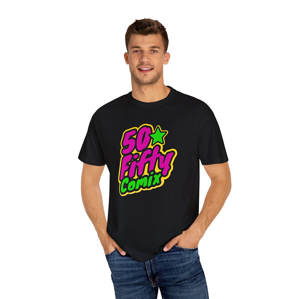 Thumbnail: 50 Fifty Retro Unisex T-shirt (Multi-Color)