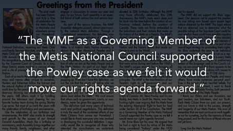 R. v. Powley “only the beginning” for Métis Rights