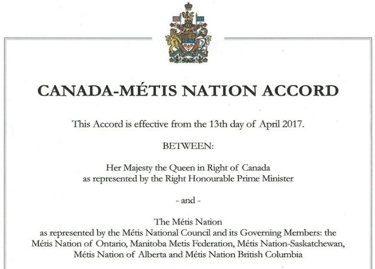 Canadian-Metis Nation Accord