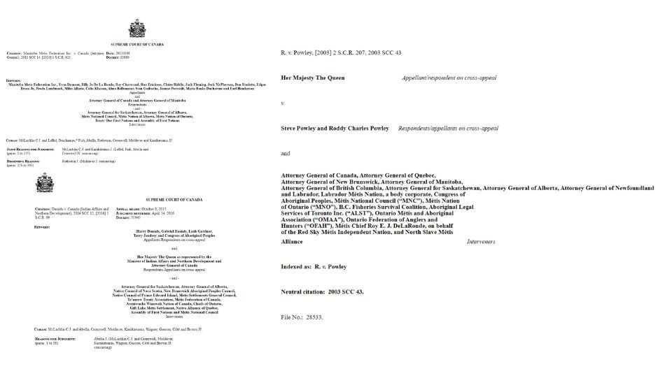 The “Métis Trifecta” Begins in Ontario