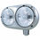 Thumbnail: HEADLIGHT ASSEMBLY WITH CRYSTAL HALOGEN BULBS & 304 SS HOUSING FOR PETERBILT 359