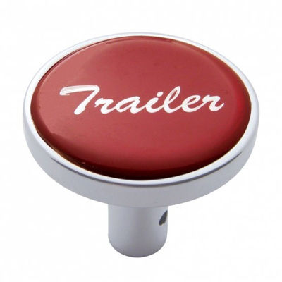 "TRAILER" LONG AIR VALVE KNOB - RED GLOSSY STICKER