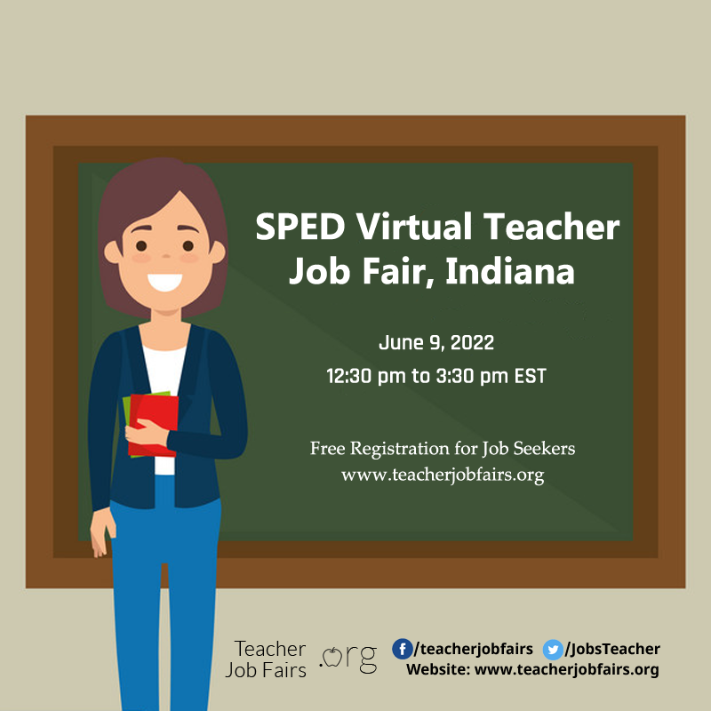SPED Virtual Teacher Job Fair Indiana content media
