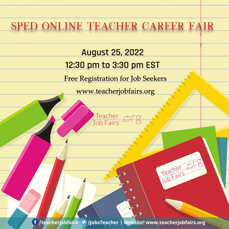 SPED Online Teacher Career Fair content media