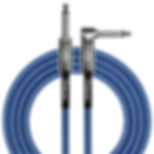 KIRLIN 20FT BRAIDED STRAIGHT/ANGLE INSTRUMENT CABLE - BLUE