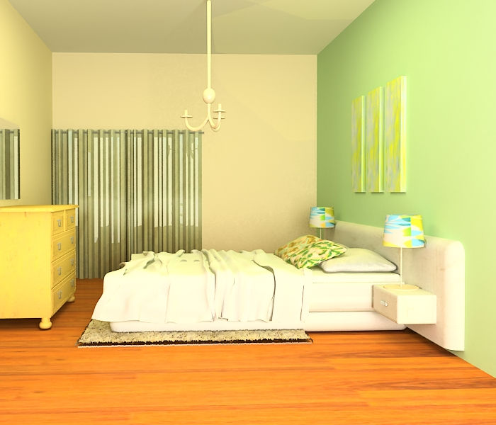 Render. Dormitorio
