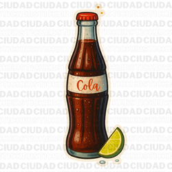 Sticker Vintage de Refresco Mexicano