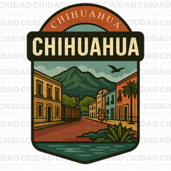 Sticker Vintage de Chihuahua, México