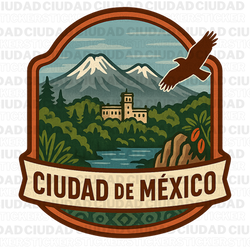 Ciudad de México Vintage Travel Sticker – Estado de la República Mexicana