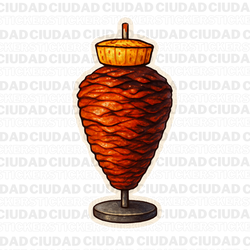 Sticker Vintage de Trompo al Pastor, México