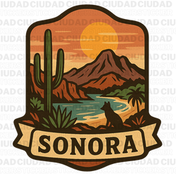 Sonora Vintage Travel Sticker – Estado de la República Mexicana