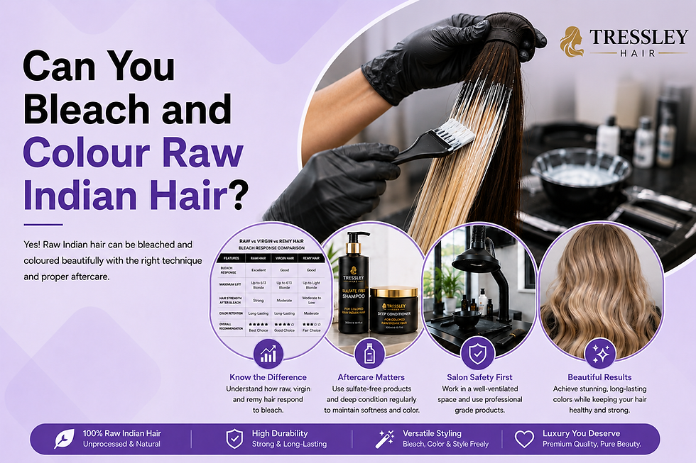 Can You Bleach and Colour Raw Indian Hair? A Salon Professional's Honest Answer